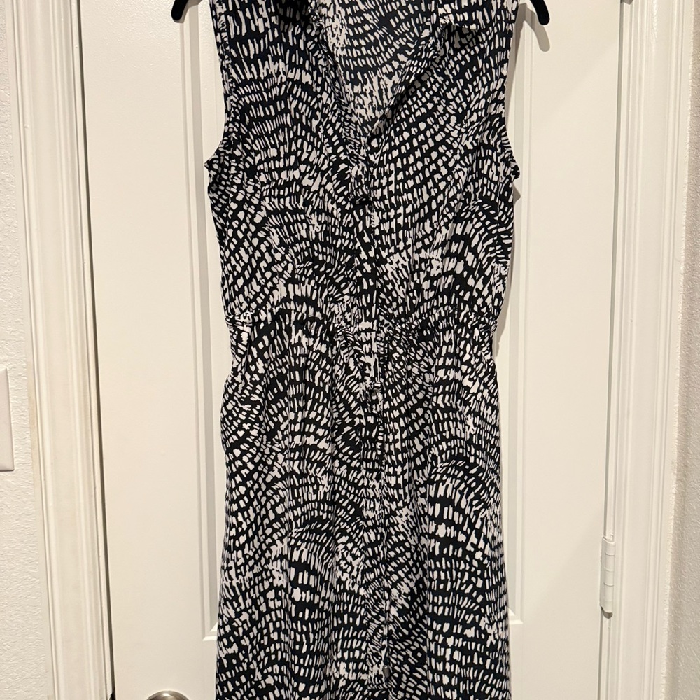 W5 Black and White Maxi Dress